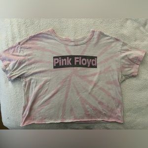 Tailgate (by American Eagle) Pink Floyd Cropped Tie Dye Band Tee
